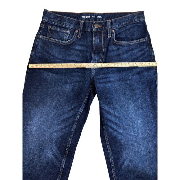 Old Navy Mens Loose Fit Jeans 32X30 Dark Wash Built-In Flex - Picture 10 of 11
